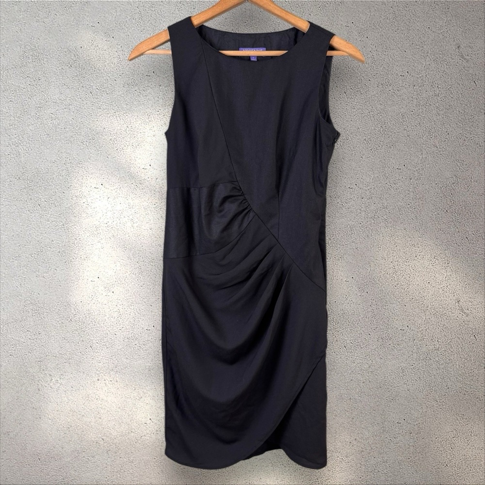 Vivienne Tam Asymmetric Ruched‎ Gathered Shift Dress Academia Fairy Grunge Sz 6
